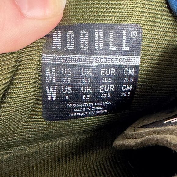 Nobull Superfabric Gray Green Trainers Gum Sole Sneakers M Size 7.5 W Size 9